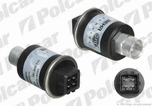 Polcar 6ZL351028111 - Пневматический выключатель, кондиционер autospares.lv