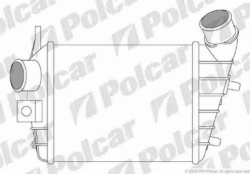 Polcar 1408J8-1 - Интеркулер, теплообменник турбины autospares.lv