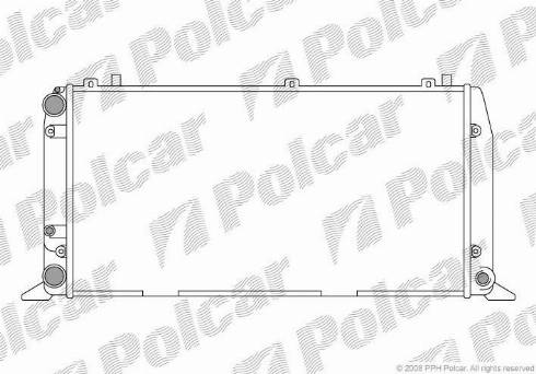 Polcar 130708-4 - Радиатор, охлаждение двигателя autospares.lv