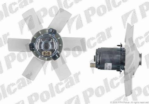 Polcar 130723U2 - Вентилятор, охлаждение двигателя autospares.lv