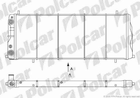 Polcar 131508-4 - Радиатор, охлаждение двигателя autospares.lv