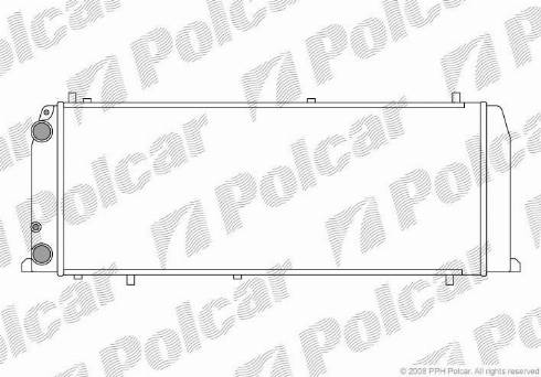 Polcar 131508A4 - Радиатор, охлаждение двигателя autospares.lv