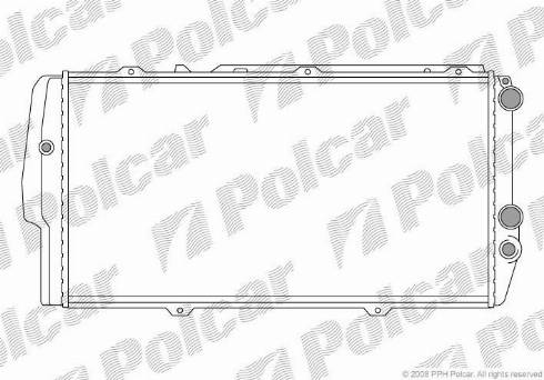 Polcar 131508A1 - Радиатор, охлаждение двигателя autospares.lv