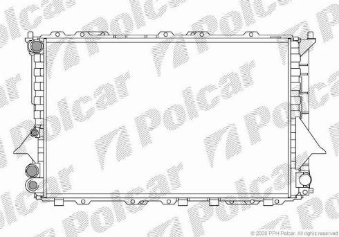 Polcar 131608A1 - Радиатор, охлаждение двигателя autospares.lv