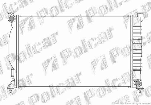 Polcar 133408-8 - Радиатор, охлаждение двигателя autospares.lv