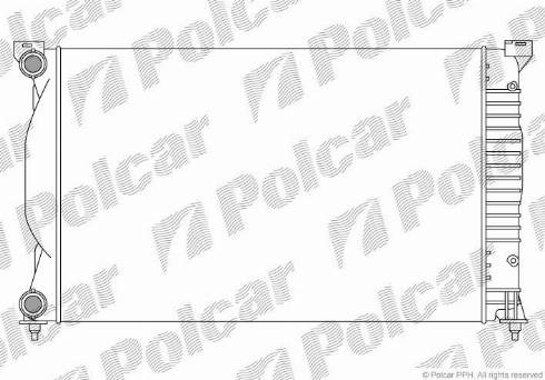 Polcar 133408A1 - Радиатор, охлаждение двигателя autospares.lv