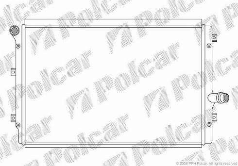 Polcar 133108-4 - Радиатор, охлаждение двигателя autospares.lv