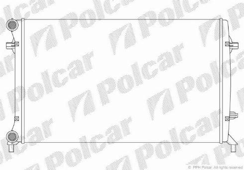 Polcar 1331085X - Радиатор, охлаждение двигателя autospares.lv