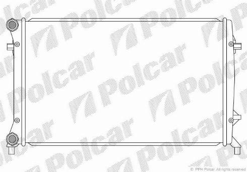 Polcar 133108-5 - Радиатор, охлаждение двигателя autospares.lv