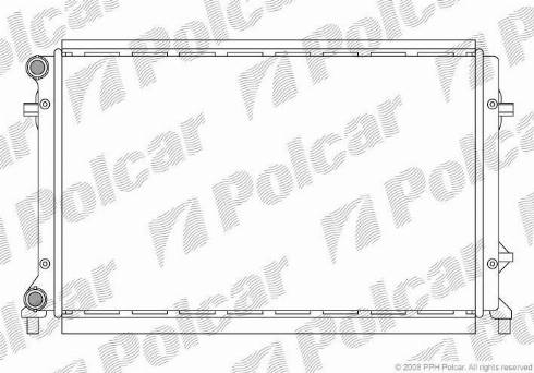 Polcar 133108-1 - Радиатор, охлаждение двигателя autospares.lv