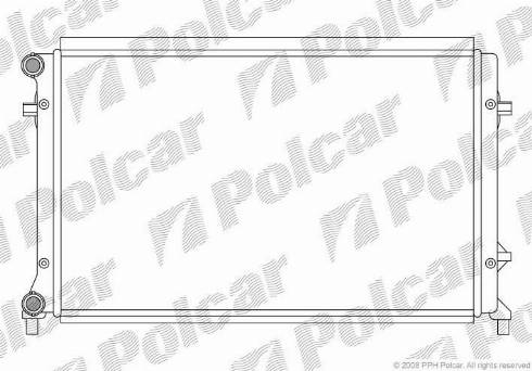 Polcar 133108-3 - Радиатор, охлаждение двигателя autospares.lv