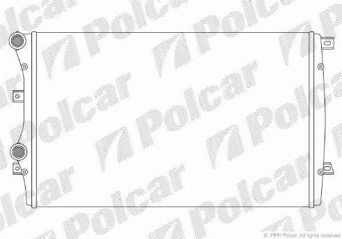 Polcar 1331082X - Радиатор, охлаждение двигателя autospares.lv