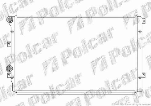 Polcar 133108-2 - Радиатор, охлаждение двигателя autospares.lv