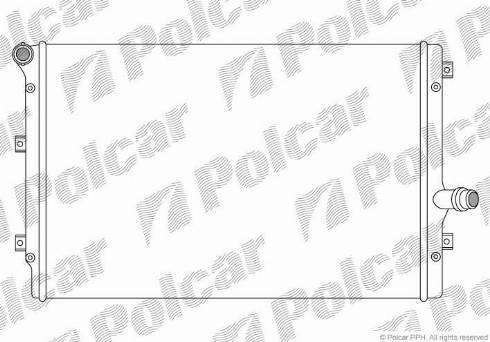 Polcar 133108A4 - Радиатор, охлаждение двигателя autospares.lv