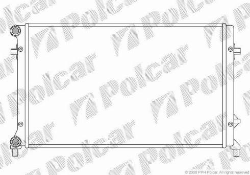 Polcar 133108A1 - Радиатор, охлаждение двигателя autospares.lv