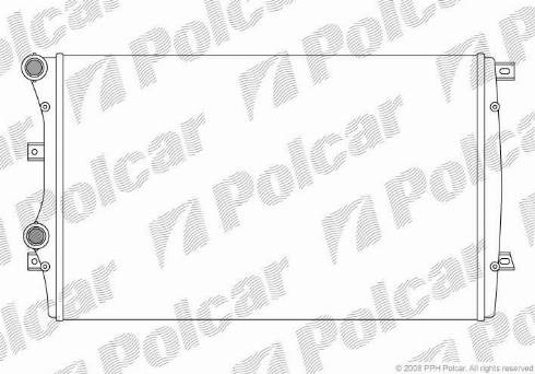 Polcar 133108A2 - Радиатор, охлаждение двигателя autospares.lv