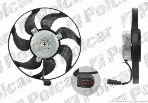 Polcar 133123U5 - Вентилятор, охлаждение двигателя autospares.lv