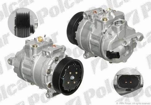 Polcar 1331KS-1 - Компрессор кондиционера autospares.lv