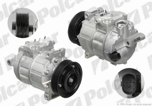 Polcar 1331KS3X - Компрессор кондиционера autospares.lv