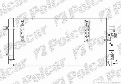 Polcar 1337K81X - Конденсатор кондиционера autospares.lv