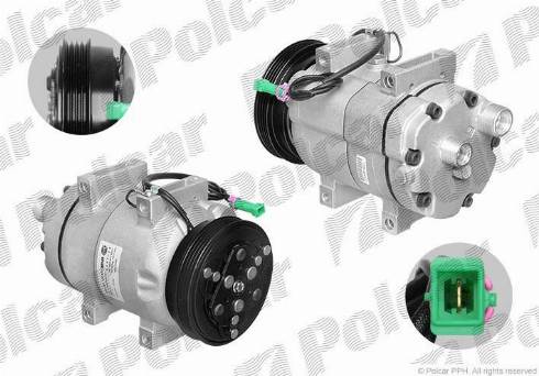 Polcar 1324KS2X - Компрессор кондиционера autospares.lv