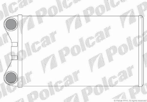 Polcar 1325N8-1 - Теплообменник, отопление салона autospares.lv