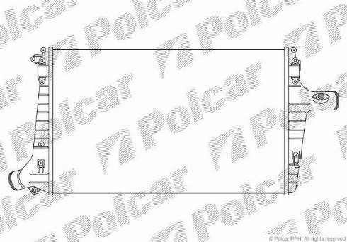 Polcar 1327J8-1 - Интеркулер, теплообменник турбины autospares.lv