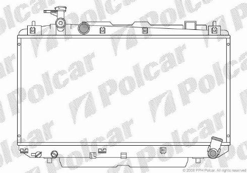 Polcar 814608-3 - Радиатор, охлаждение двигателя autospares.lv