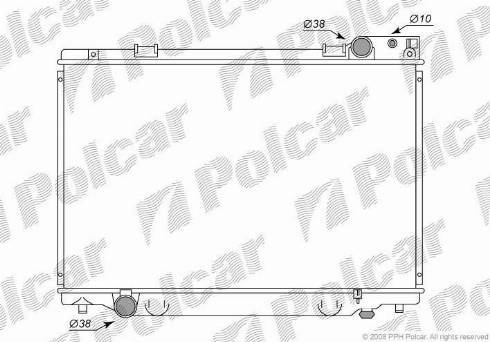 Polcar 8150081K - Радиатор, охлаждение двигателя autospares.lv