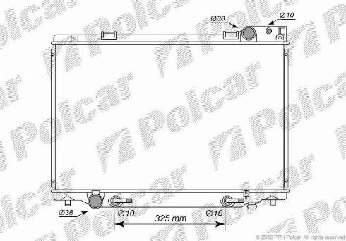 Polcar 8150082K - Радиатор, охлаждение двигателя autospares.lv