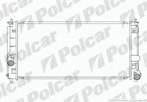 Polcar 8157081K - Радиатор, охлаждение двигателя autospares.lv