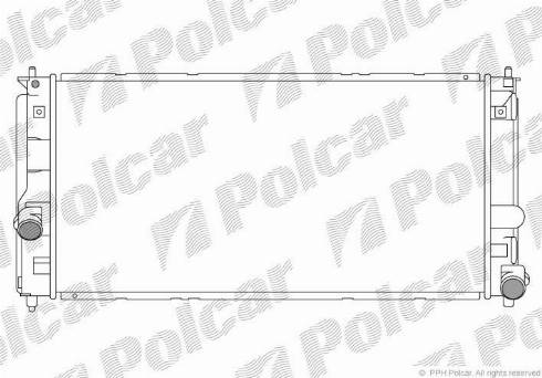 Polcar 815708-1 - Радиатор, охлаждение двигателя autospares.lv