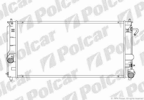 Polcar 815708-2 - Радиатор, охлаждение двигателя autospares.lv