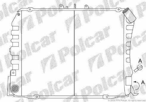 Polcar 816508-2 - Радиатор, охлаждение двигателя autospares.lv