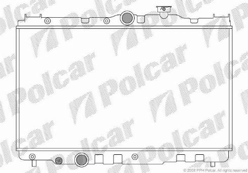 Polcar 8109081K - Радиатор, охлаждение двигателя autospares.lv