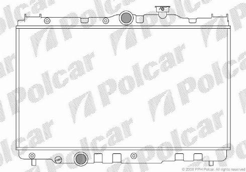 Polcar 810908-1 - Радиатор, охлаждение двигателя autospares.lv