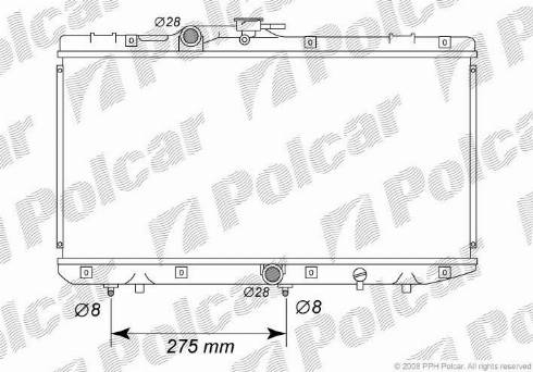 Polcar 8101085K - Радиатор, охлаждение двигателя autospares.lv