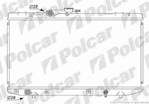 Polcar 8101083K - Радиатор, охлаждение двигателя autospares.lv