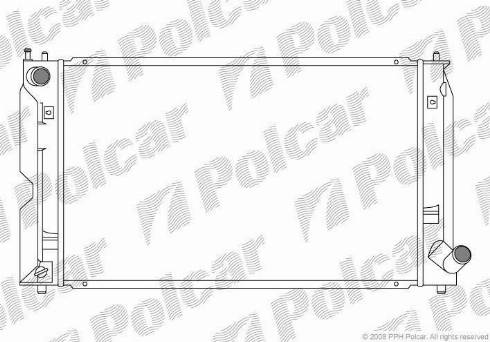 Polcar 8115083K - Радиатор, охлаждение двигателя autospares.lv