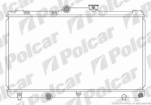 Polcar 8110081K - Радиатор, охлаждение двигателя autospares.lv