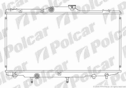 Polcar 811108-1 - Радиатор, охлаждение двигателя autospares.lv