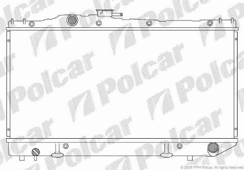 Polcar 8139081K - Радиатор, охлаждение двигателя autospares.lv