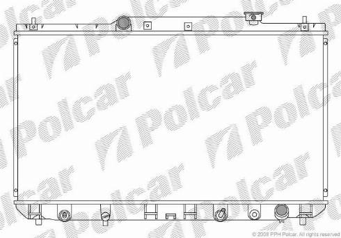 Polcar 813508-2 - Радиатор, охлаждение двигателя autospares.lv