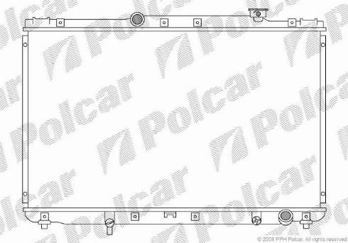 Polcar 813308-5 - Радиатор, охлаждение двигателя autospares.lv