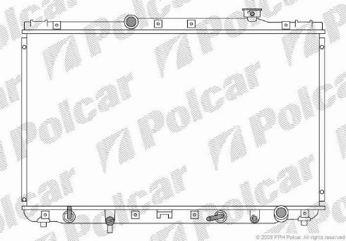 Polcar 8133087K - Радиатор, охлаждение двигателя autospares.lv