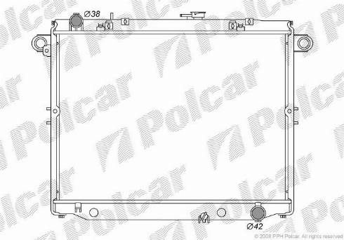 Polcar 8177086K - Радиатор, охлаждение двигателя autospares.lv