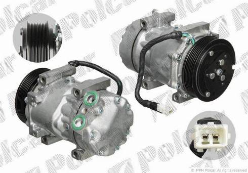 Polcar 8FK351127871 - Компрессор кондиционера autospares.lv