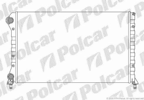 Polcar 304008-3 - Радиатор, охлаждение двигателя autospares.lv