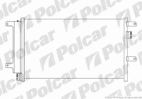 Polcar 3052K83X - Конденсатор кондиционера autospares.lv