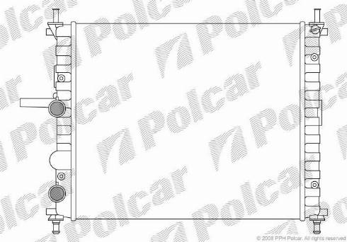 Polcar 306508-2 - Радиатор, охлаждение двигателя autospares.lv